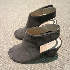 Franco Fortini Women’s Brown Suede Heeled Shoes